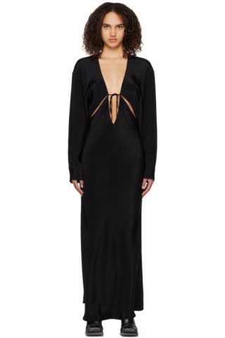 Christopher Esber - Black Triquetra Maxi Dress | SSENSE