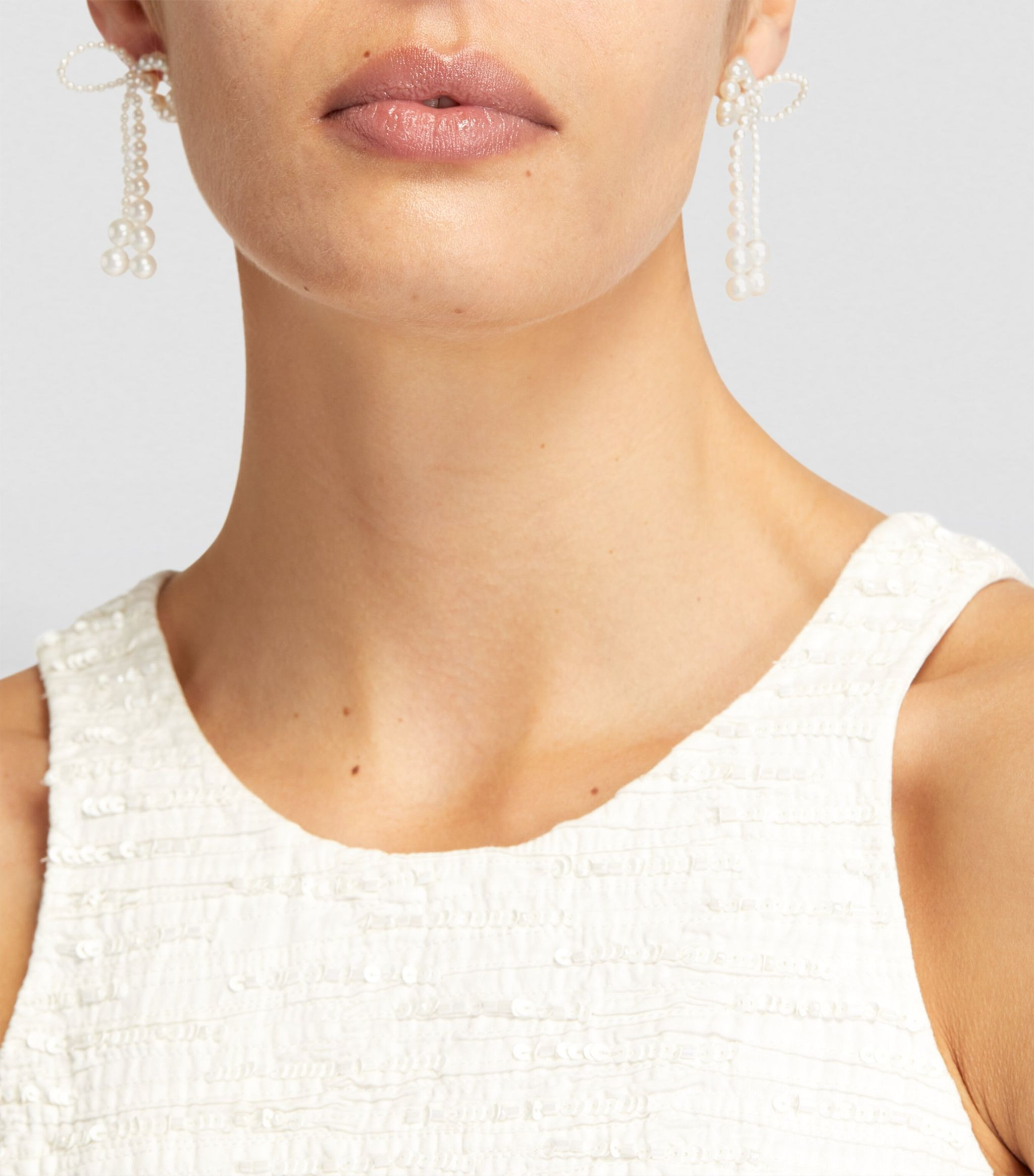 Yellow Gold and Pearl Grande Rosette de Perles Earrings | Harrods