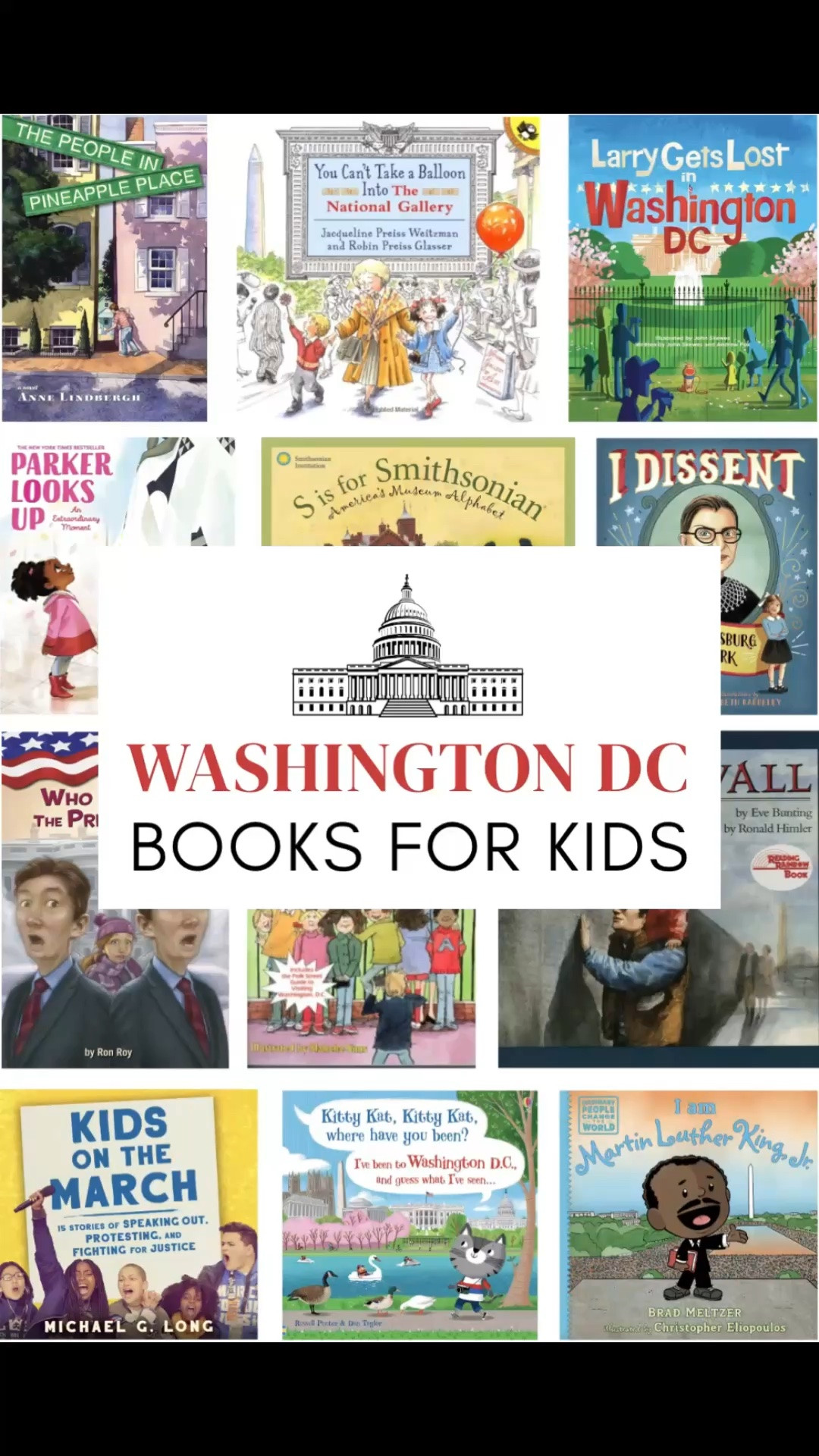 Whether you have a trip to Washington DC coming up, or just want to explore it from your arm chair, these books will help you do just that!

Plus, so many of these would be perfect for America’s 250th coming up!