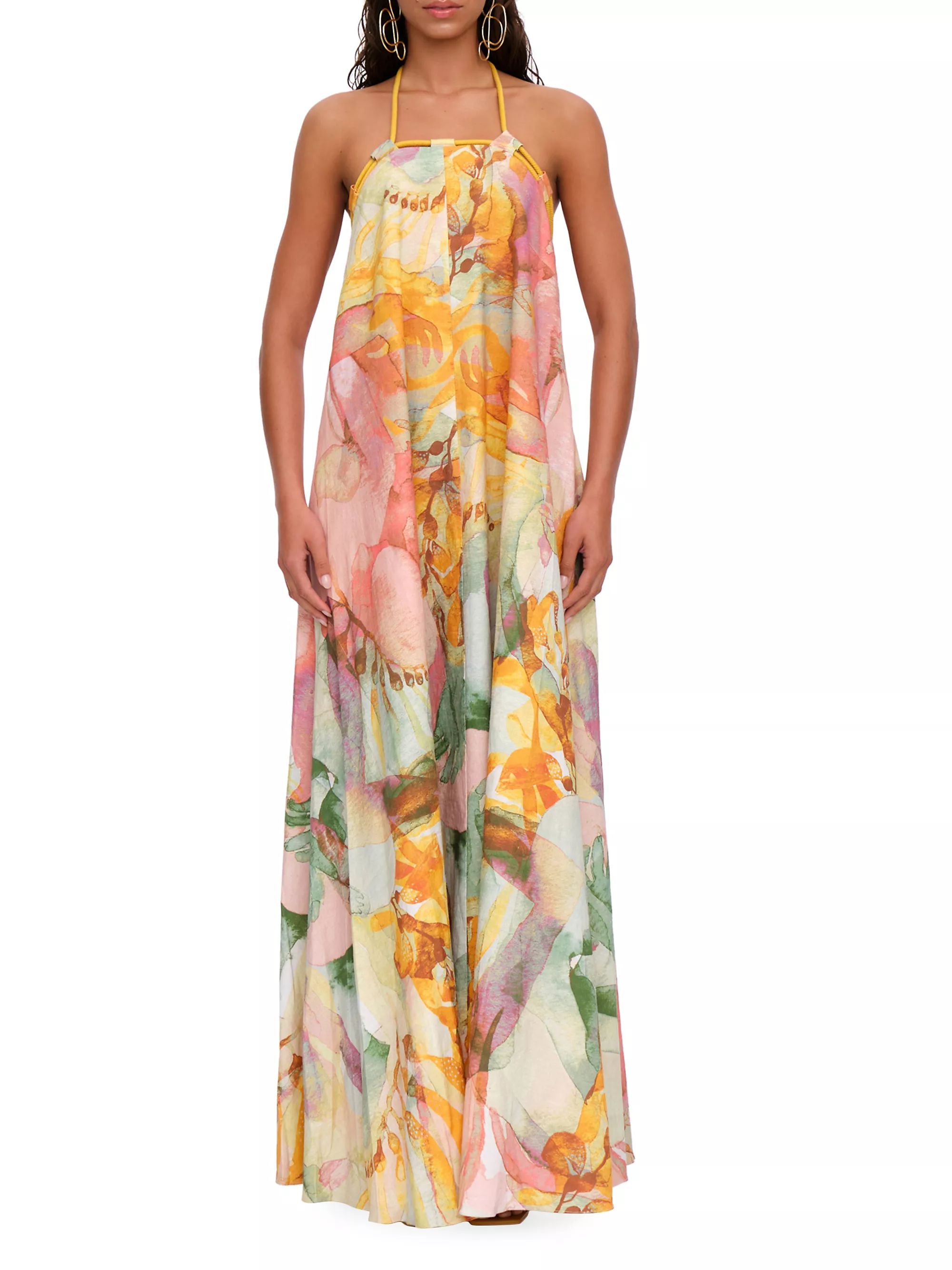 Essi Abstract Cotton Maxi Dress | Saks Fifth Avenue