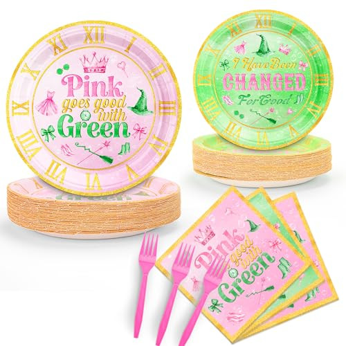 96Pcs Pink Striped Party Supplies Pink and White Stripe Plates and Napkins Disposable Pastel Stri... | Amazon (US)