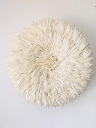 Juju Hat in Ivory/Cream, Wall Decor, Home Decor, Handmade Craft, Bamileke Juju Hat, Authentic Afr... | Amazon (US)