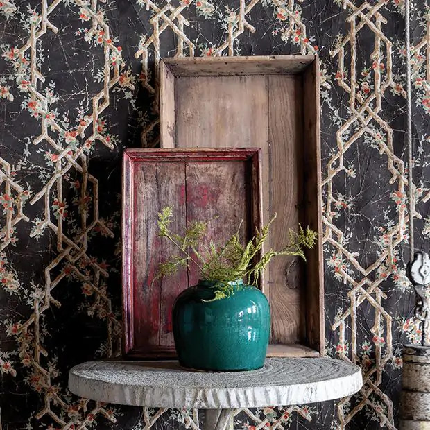 Vintage Carved Wood Serving Tray | Antique Farm House