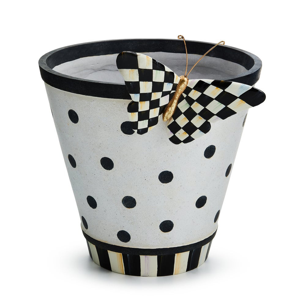 Courtly Check Butterfly Planter | MacKenzie-Childs