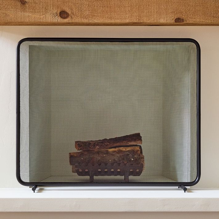 Pure Fireplace Metal Screen | West Elm (US)