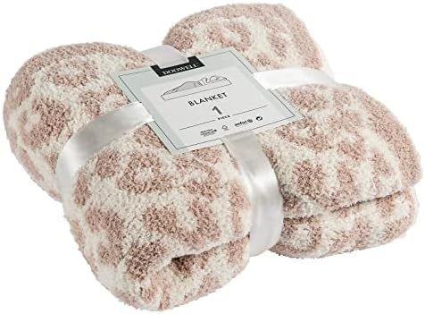 DOOWELL Leopard Throw Blanket, Unique Animal Wild Print Cozy Blanket,Soft Blanket, Suitable for Sofa | Amazon (US)
