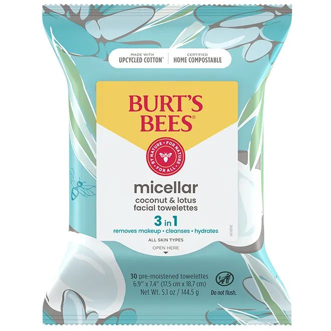 Micellar Makeup Removing Towelettes with Coconut & Lotus | Burt's Bees