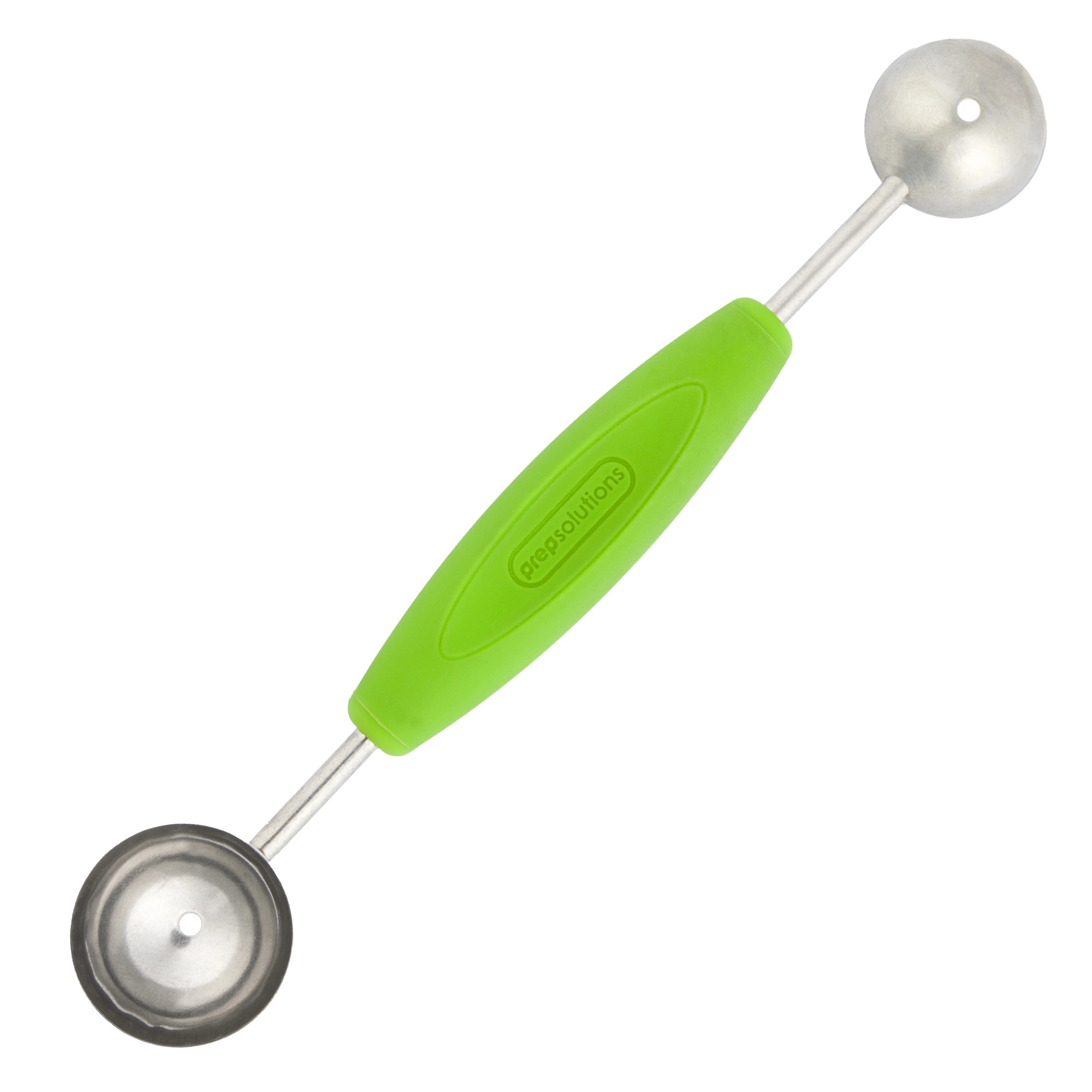 Prep Solutions Double-Ended Stainless Steel Green Melon Baller | Walmart (US)