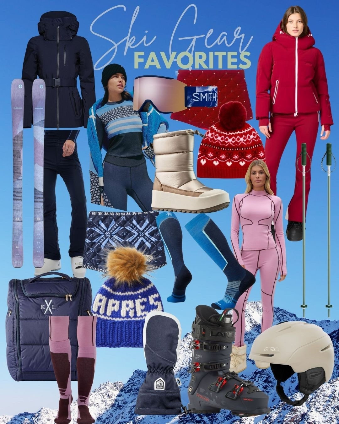 Ski gear favorites. I live 20 minutes from the mountains and have been skiing since I was 4. These ski gear favorites are tried and true: ski jacket, snow pants, ski helmet, ski goggles, snow boots, base layer 

#LTKSeasonal #LTKActive #LTKTravel
