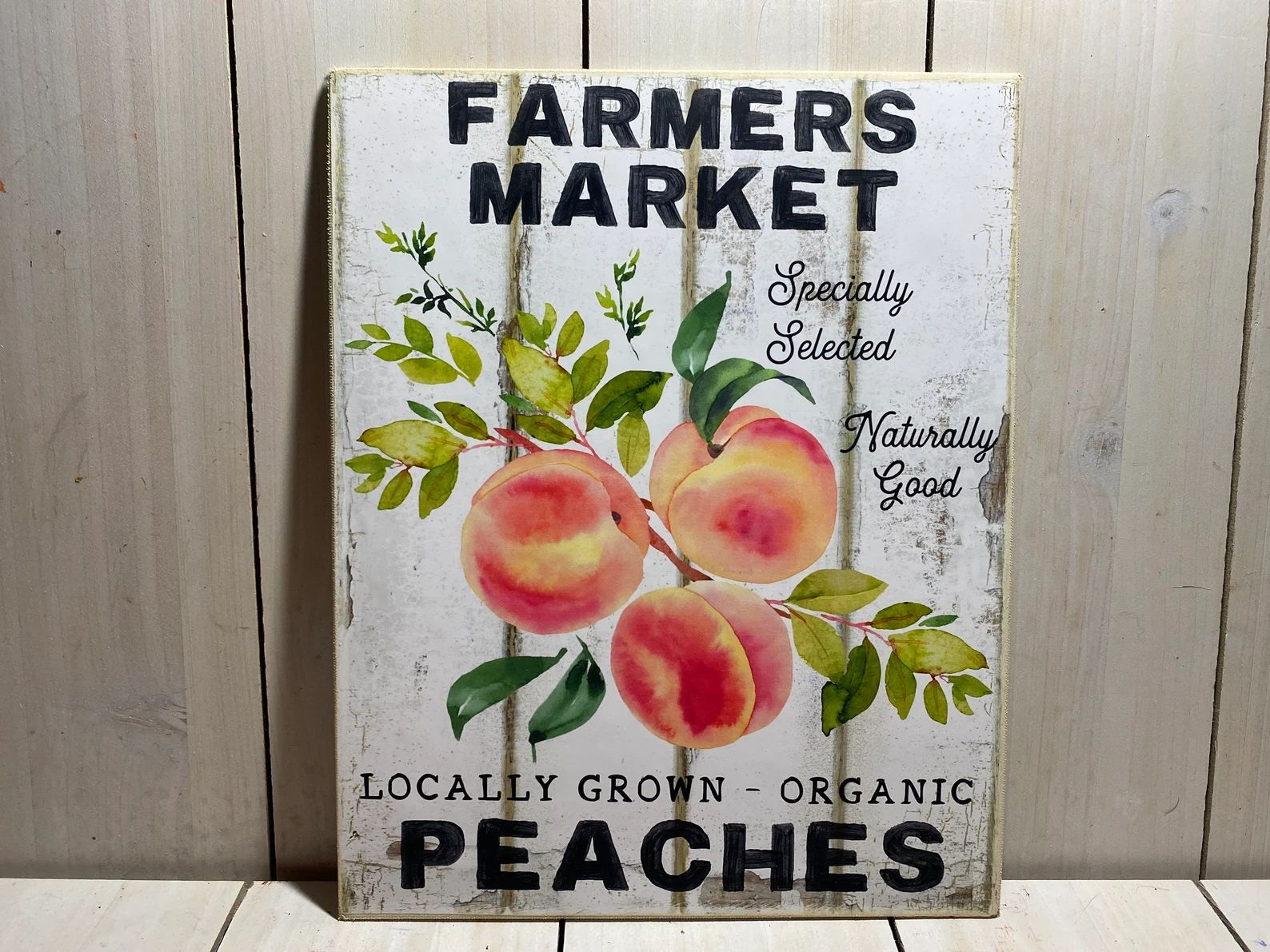 Peach Market Sign Farm Fresh Peaches Peach Decor Farmhouse - Etsy | Etsy (US)