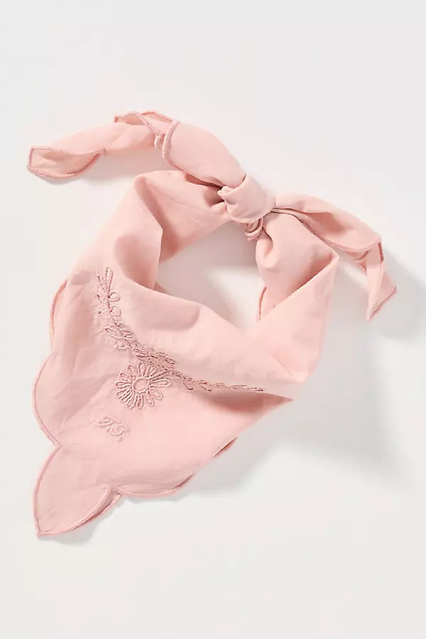 100% Cotton Scalloped Bandana | Anthropologie (US)
