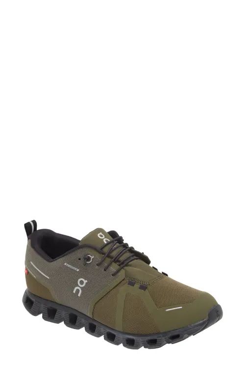 On Cloud 5 Waterproof Running Shoe in Olive /Black at Nordstrom, Size 10.5 | Nordstrom