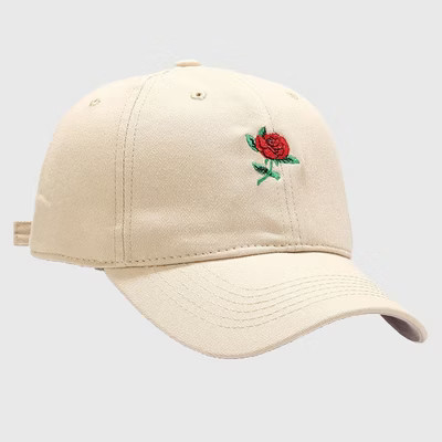 Anna-Kaci Women's Baseball Cap with Rose Embroidery - Beige | Target