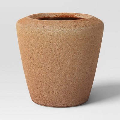 Indoor/Outdoor Earthenware Weathered Planter Tan - Threshold™ designed with Studio McGee | Target