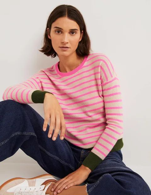 Striped Cashmere Sweater | Boden (US)