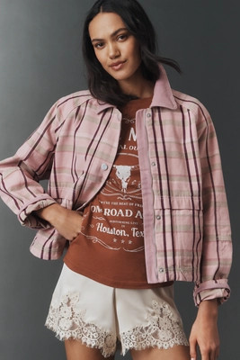 The Lexie Cropped Workwear Jacket by Pilcro | Anthropologie (US)