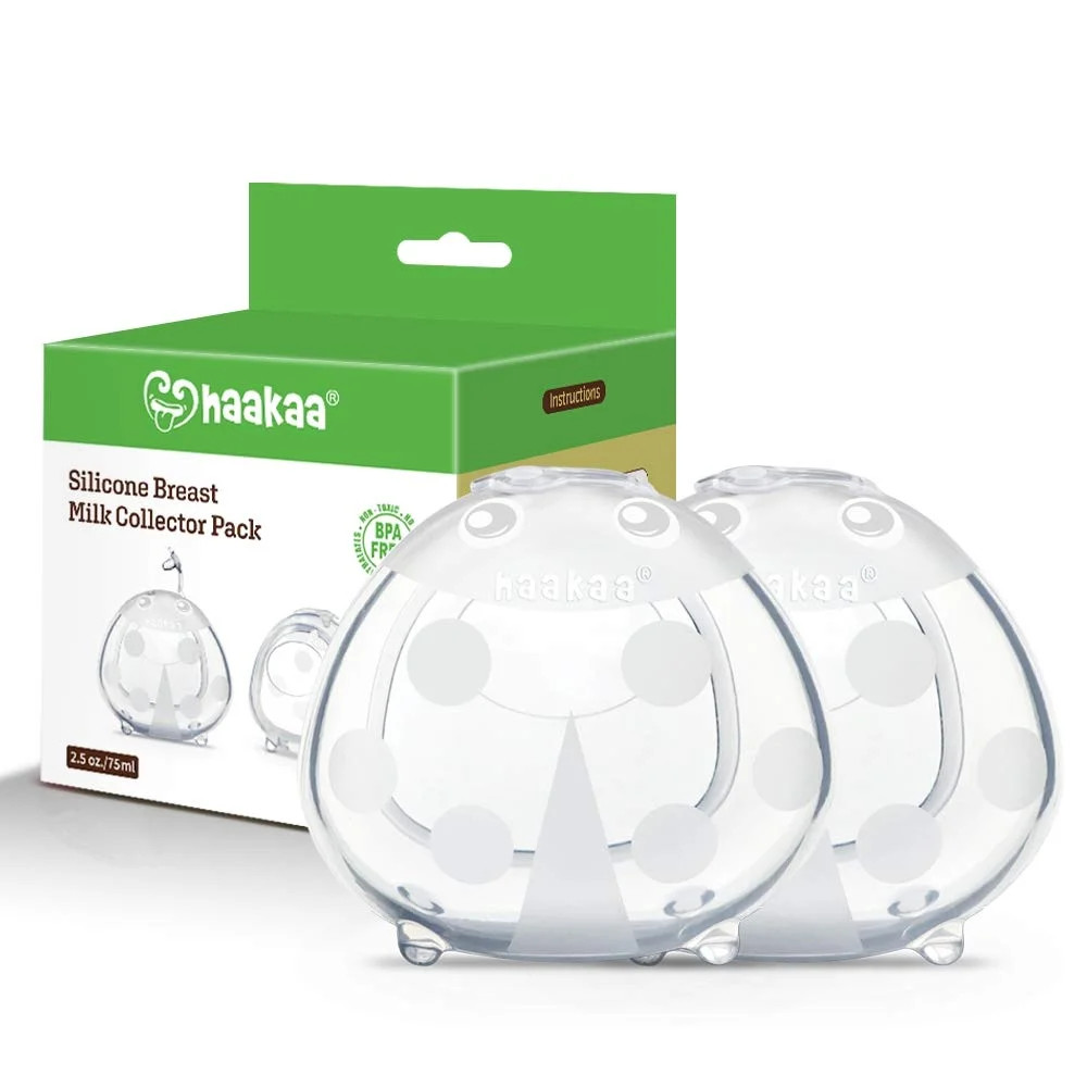 Haakaa Ladybug Silicone Milk Collectors 2.5 oz/75 ml, 2 PK - Walmart.com | Walmart (US)