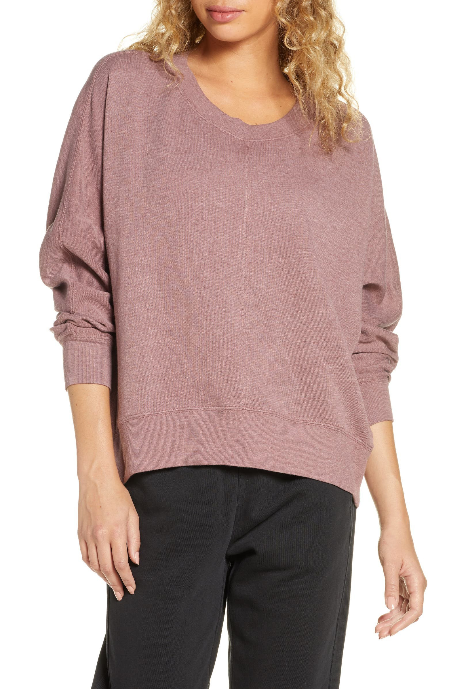 Carey Crew High/Low Sweatshirt | Nordstrom