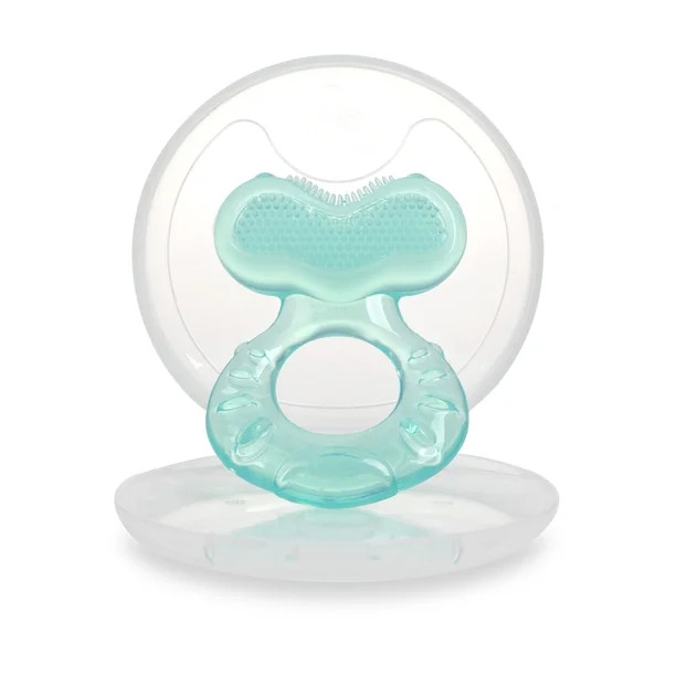 Nuby Teethe-eeze Silicone Teether Toy for Babies, Aqua | Walmart (US)