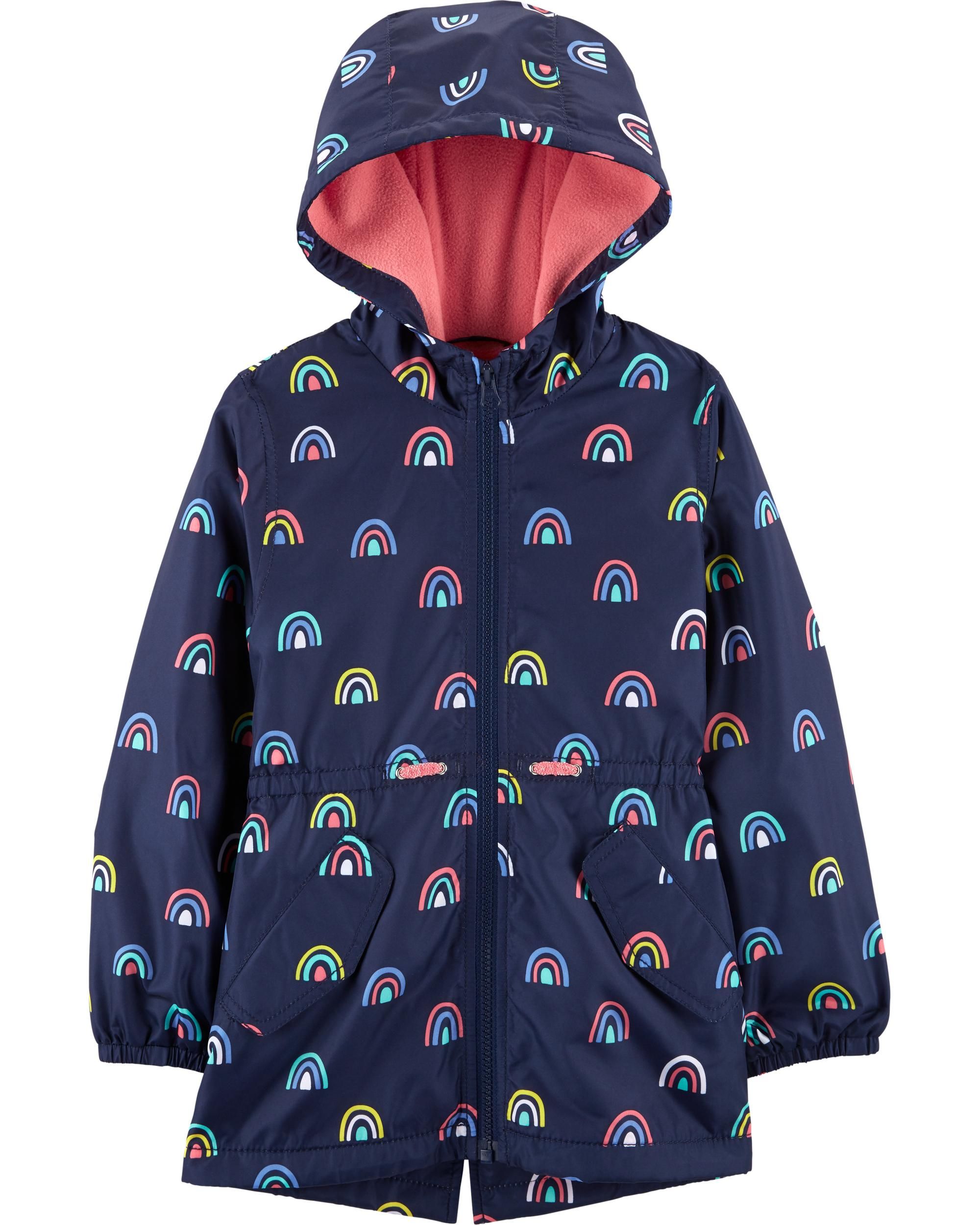 Rainbow Fleece-Lined Water Resistant Jacket | Carter's