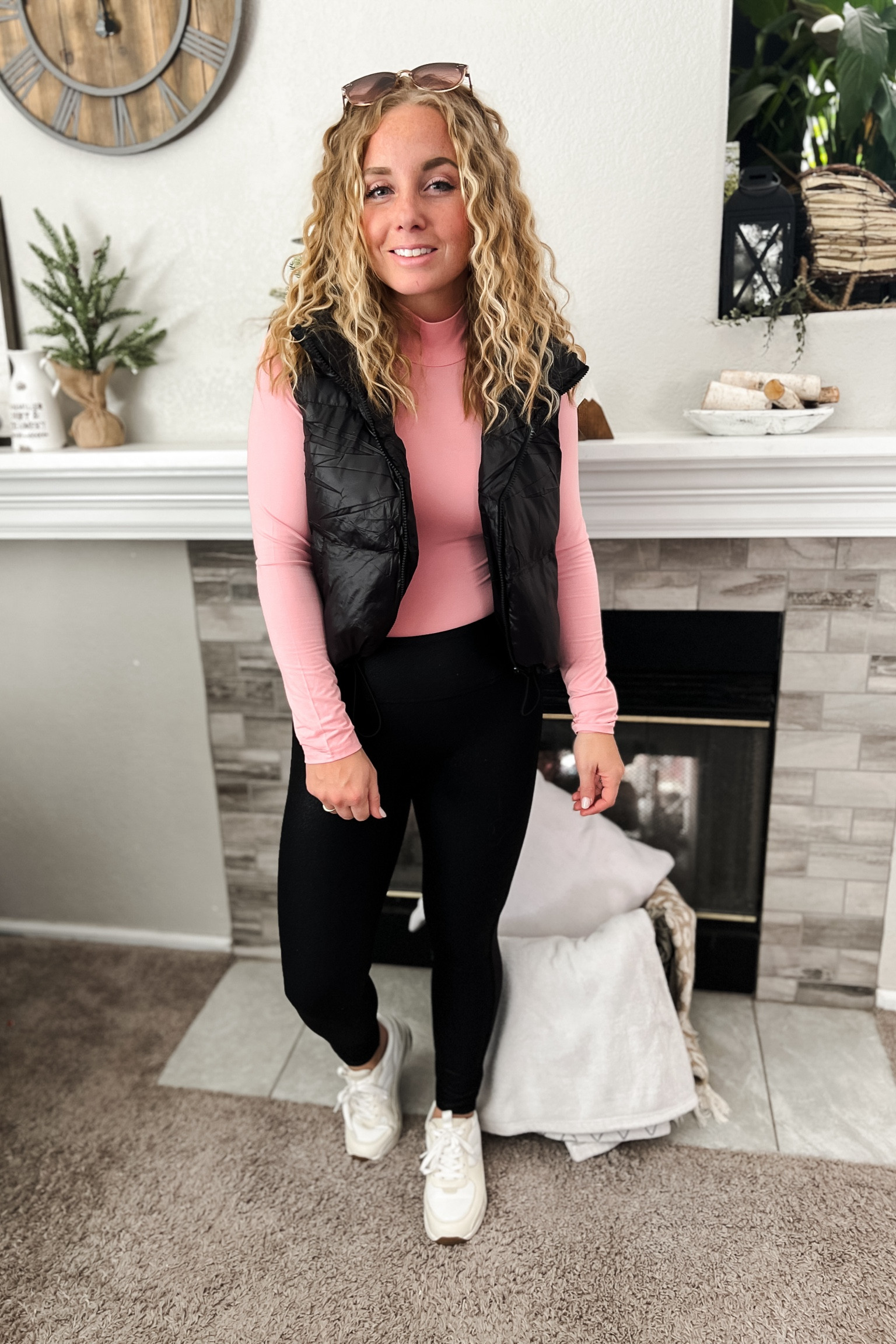 Fall outfit idea with a pink bodysuit, black cropped puffer vest, faux leather leggings, and sneakers. 

//Fall outfits 2024, fall fashion finds, fall favorites amazon,petite amazon fashion, casual mom outfit ideas, fall outfit amazon, amazon outfit ideas, casual outfit ideas, outfit inspo, casual fashion, amazon fall fashion, amazon casual outfit fall, cute casual outfit, outfit ideas fall, amazon shoes, amazon bag, purse, size 4-6, casual fall outfits, casual outfit ideas everyday, fall tops, fall fashion, fall bags, autumn outfit, 

#LTKShoeCrush #LTKSaleAlert #LTKStyleTip