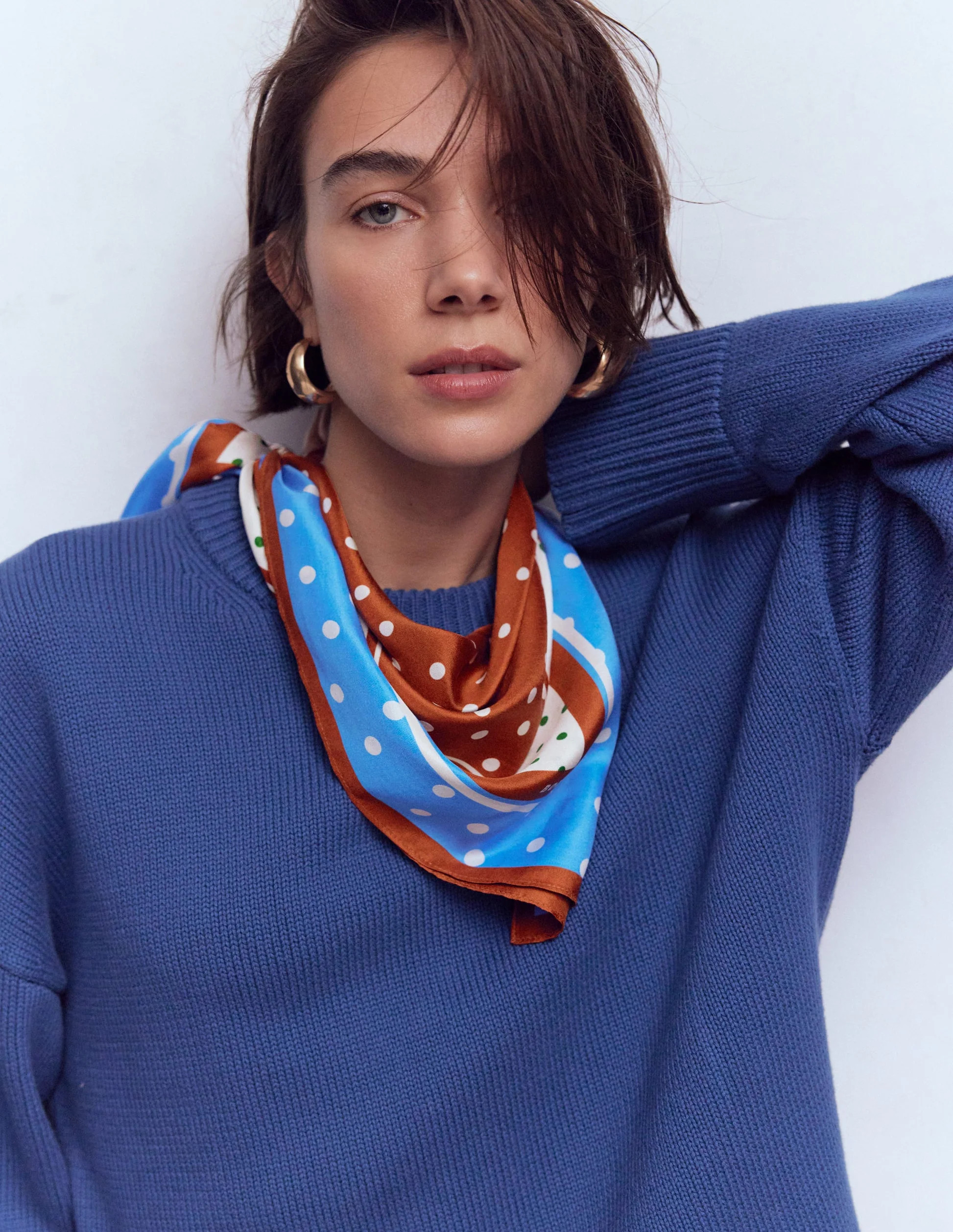 Elisabeth Silk Square Scarf-Map Of London | Boden UK