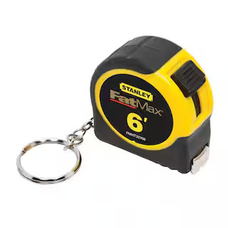 Stanley FATMAX 6 ft. x 1/2 in. Keychain Pocket Tape Measure FMHT33706M | The Home Depot