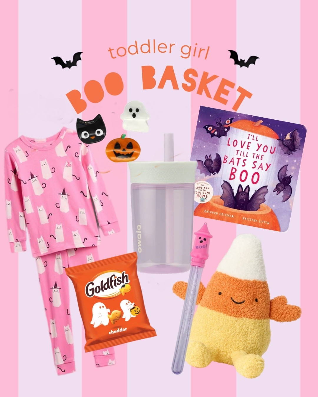 Need some cute ideas for a baby or toddler Boo Basket?! I got you 👻. I love giving practical gifts - pjs, sippy cups, books & fav snacks - themed of course!!

#LTKHalloween #LTKKids #LTKBaby