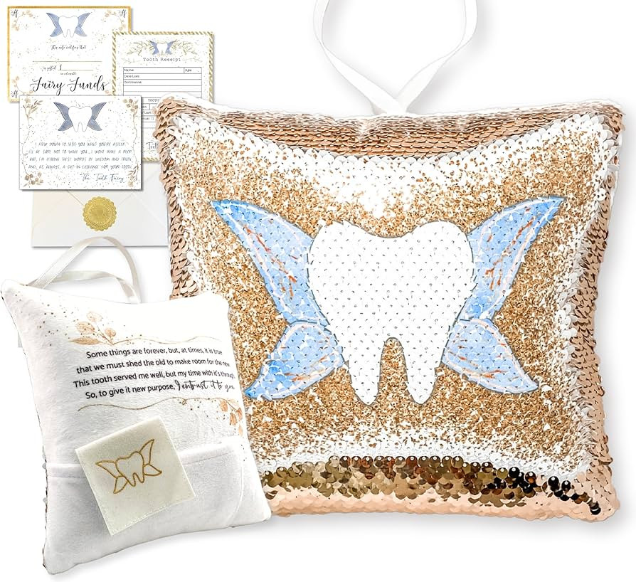 Tooth Fairy Pillow Kit for Girls and Boys - Tooth Fairy Evidence Kit with Tooth Fairy Bag - Multi... | Amazon (US)