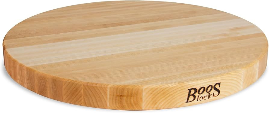 John Boos Boos Block R-Board Series Large Reversible Wood Cutting Board, 1.5-Inch Thickness, 18" ... | Amazon (US)