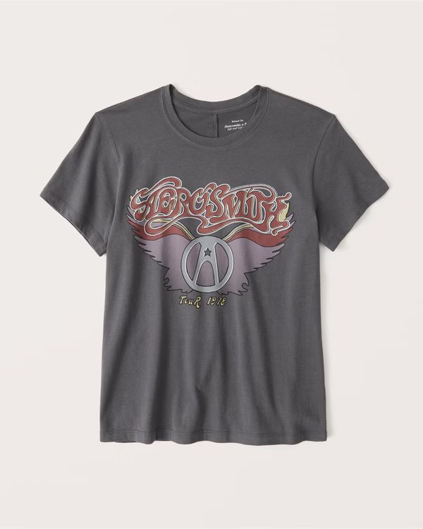 Aerosmith 90s-Inspired Relaxed Band Tee | Abercrombie & Fitch (US)