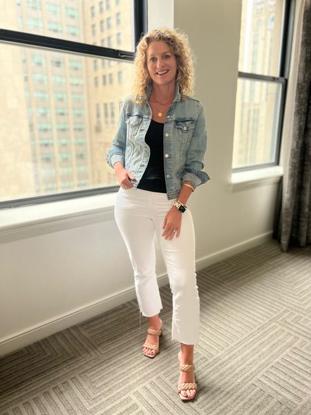 How to wear your jean jacket with your white jeans!

#LTKSeasonal #LTKstyletip #LTKtravel