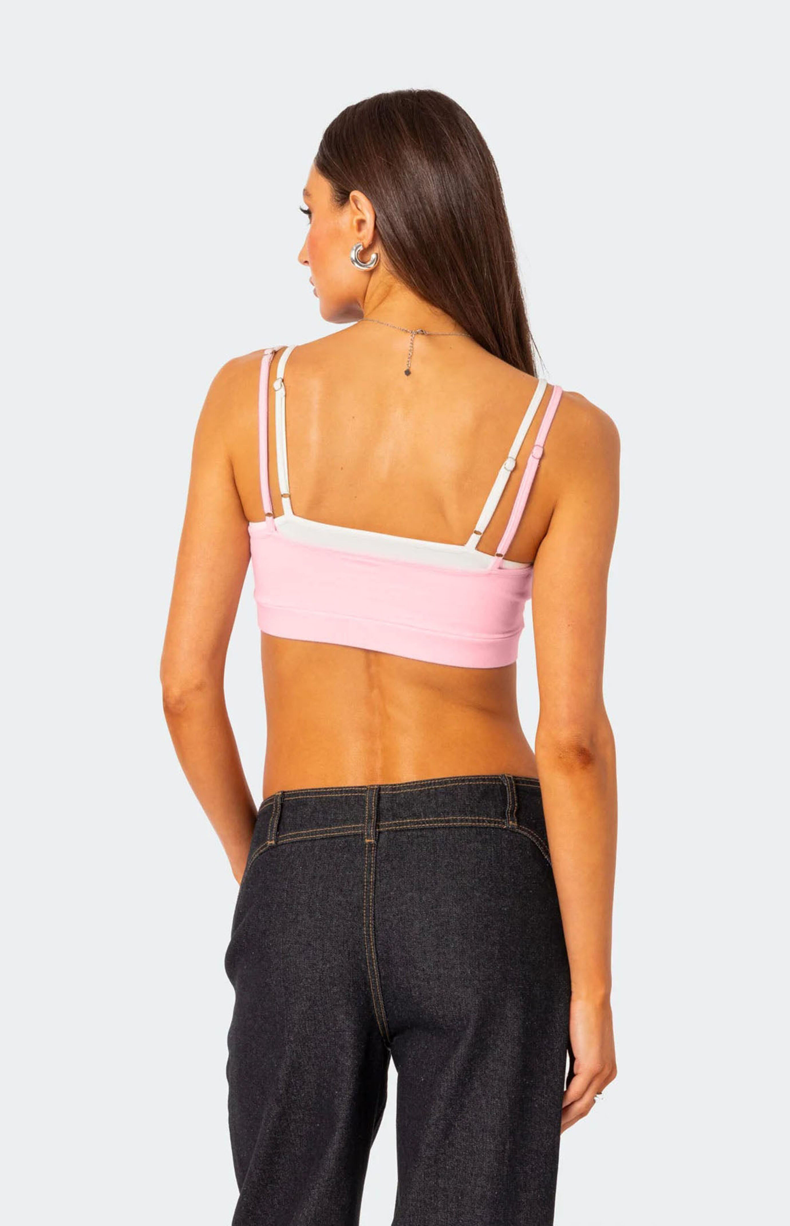 Edikted Gracie Layered Bra Top | PacSun