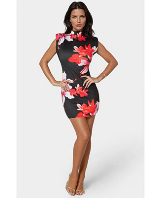 Women's Padded Shoulder Mini Dress | Macy's