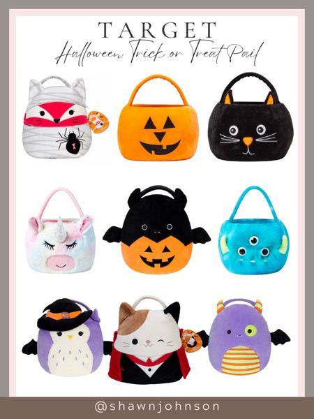 Trick or treat in style with these adorable Halloween pails from Target, featuring Squishmallows! #TargetHalloween #HalloweenTreats #TrickOrTreat #Squishmallows #AdorablePails #HalloweenFun #ShopNow #SpooktacularTreats #CuteHalloween



#LTKkids #LTKHalloween #LTKSeasonal