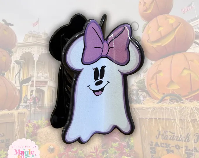 Minnie Ghost Claw Clip – 3 Inch Plastic Hair Accessory | Etsy (Global)