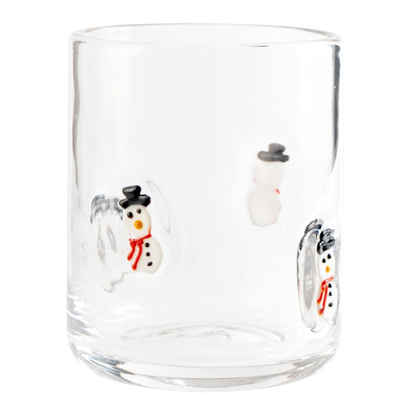 Snowman Icon Double Old Fashioned Glass, 17.25oz | At Home