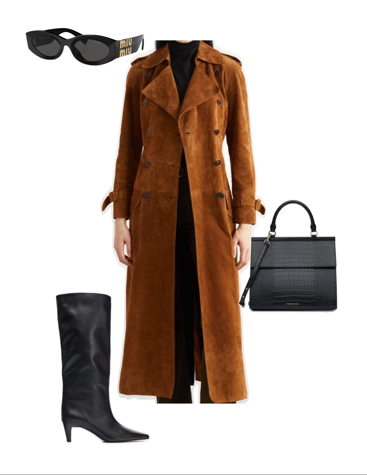 Suede for fall and a handbag that doubles as a lunch box. 🍂🍁