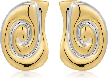 Luv AJ The Two-Tone Coquille Stud Earrings | Nordstrom | Nordstrom