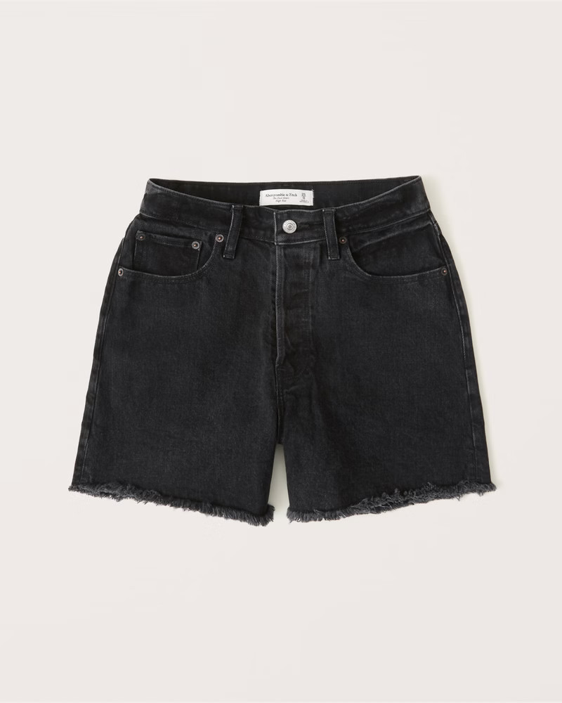 Curve Love High Rise Dad Shorts | Abercrombie & Fitch (US)