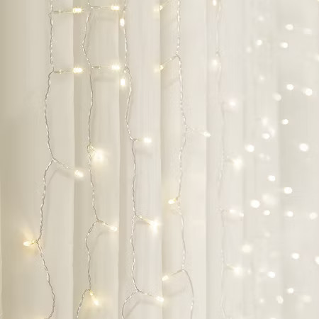 West & Arrow Warm White LED Curtain Light 96, One Size, White | JCPenney