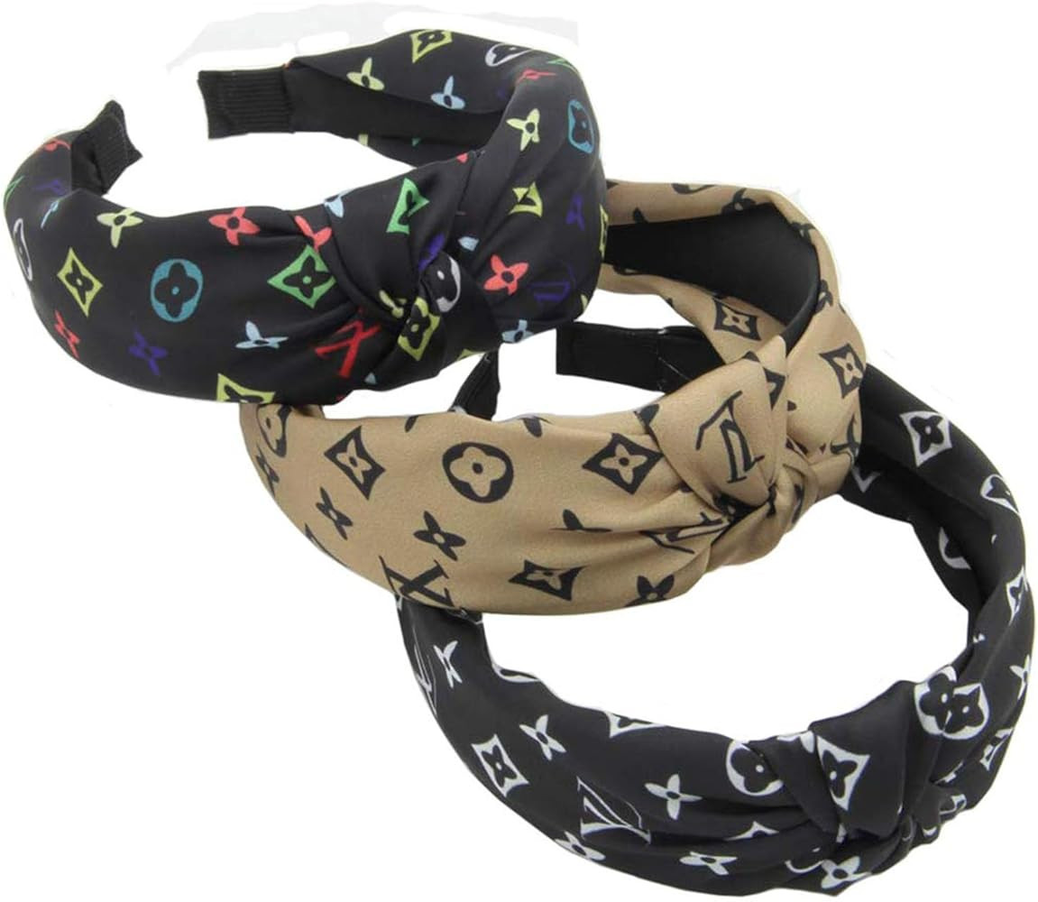 Hair bands Classic pattern 3 in 1 Soft and comfortable hair bands Styling Fixed hairstyle for wom... | Amazon (US)