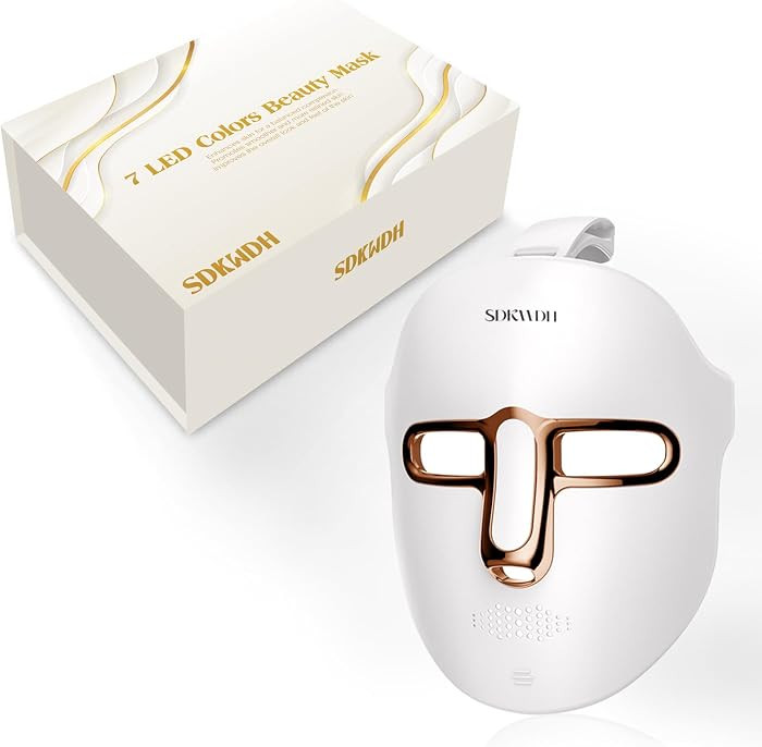 Red Light Photon Facial Mask, Wireless Rechargeable & Ergonomic Design with NIR, Portable for Hom... | Amazon (US)