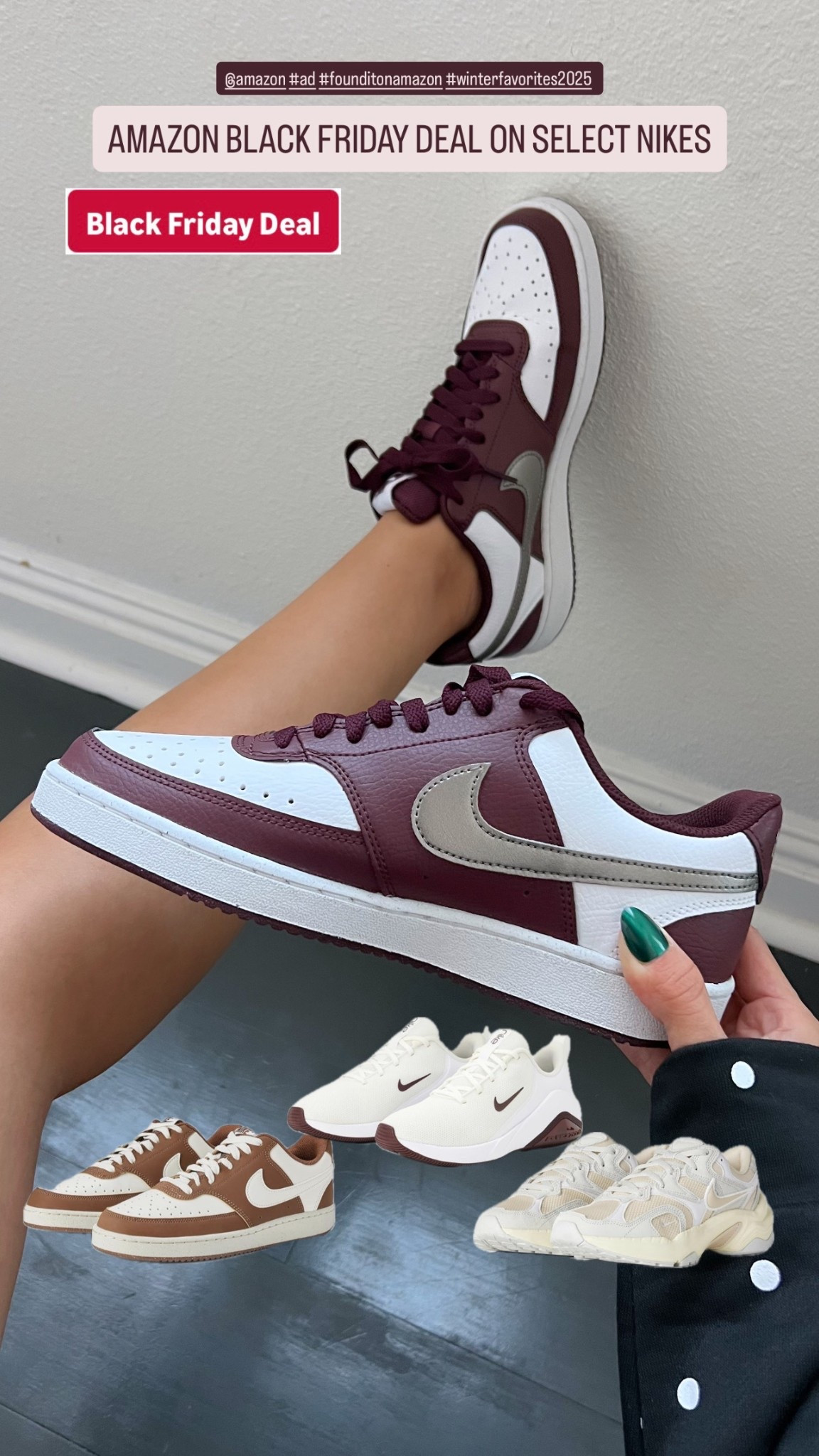 #ad @amazon #winterfavorites2025 #founditonamazon I’m so excited to partner with Amazon to bring you some of my favorite Black Friday deals! These shoes are so cute and comfy. I’m a sneaker girl at heart and specifically Nike - would make the perfect gift for her too 

#LTKCyberWeek #LTKHoliday #LTKGiftGuide