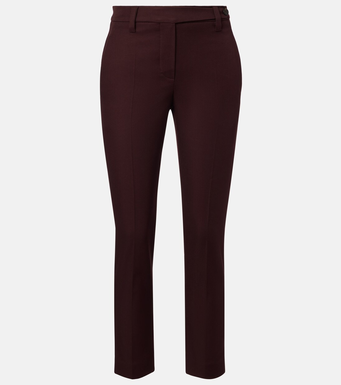 Monili cropped cotton-blend slim pants | Mytheresa (INTL)