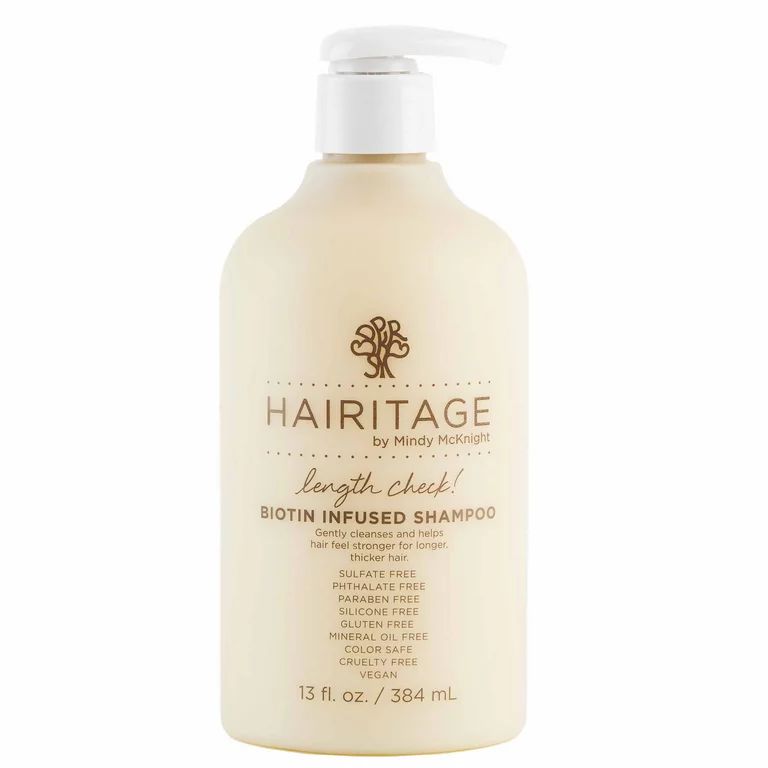 Hairitage Length Check! Biotin Shampoo with Jamaican Black Castor Oil | Volume & Thickening, 13 o... | Walmart (US)