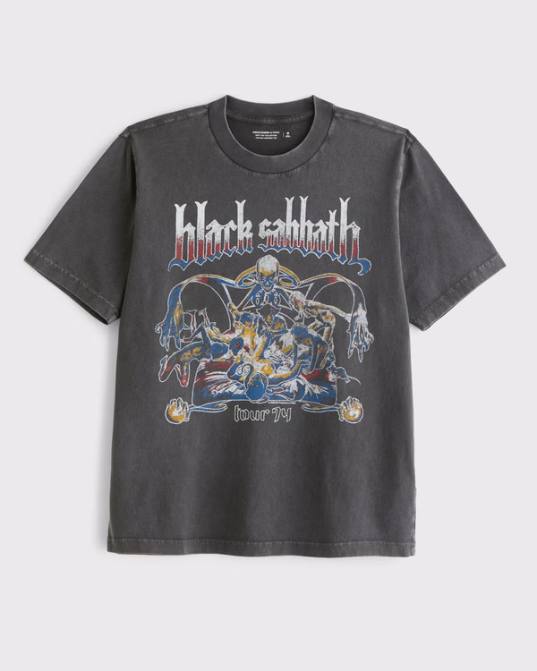 Black Sabbath Vintage-Inspired Graphic Tee | Abercrombie & Fitch (US)