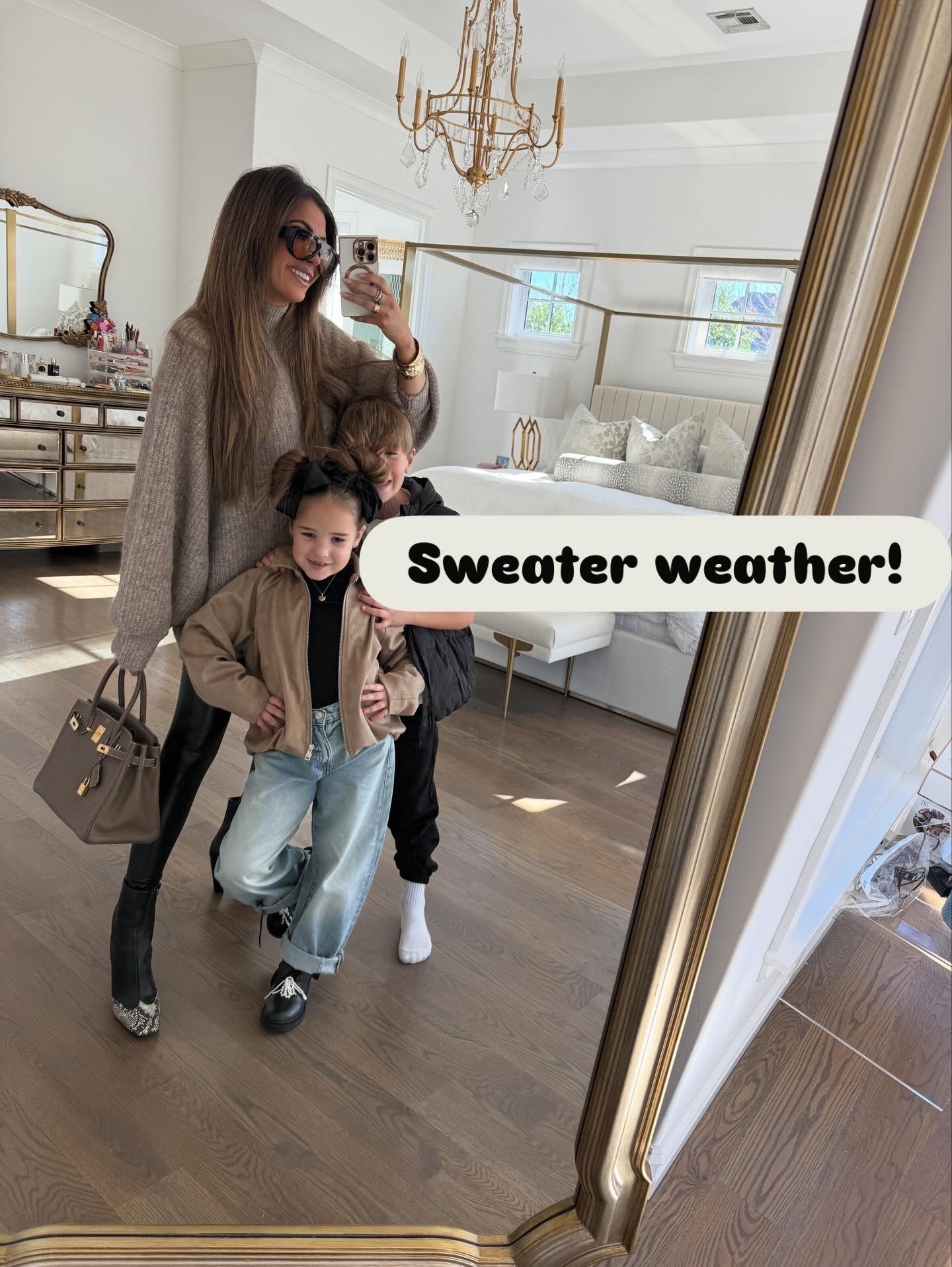 Our family #ootd !! John was at hospital - he is working all week and so busy😭😭 the leggings are my holy grail since 2020. The sweater was a ✨HIT✨ the minute I posted to my IG stories. Everyone was freaking! So make sure you snag it. It’s oversized. How cute are Luke and Sophia’s outfits?! We do a lot of Zara looks for them daily  

#LTKdayinmylife #LTKootd #LTKmomlife