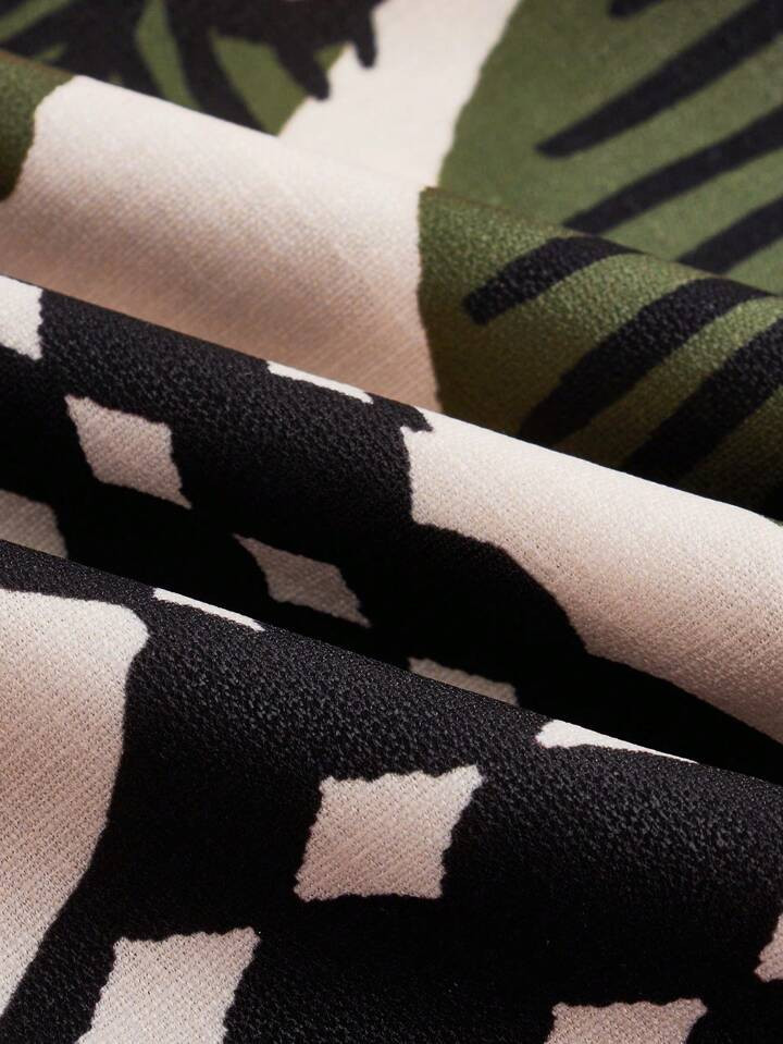 Maija Floral Print Long Sleeve Twist Cutout Casual Mini Dress, Vacation/Beach/St. Patrick's Day/E... | SHEIN