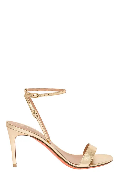 Santoni Leather high-heel sandal in Gold at Nordstrom, Size 9 | Nordstrom